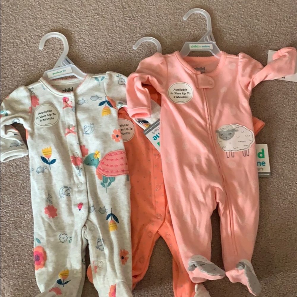 Carter’s baby girl sleepers